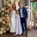 Kamil Grosicki With His Wife And Daughter