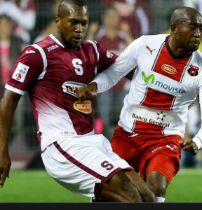 Kendall Waston playing for Saprissa and Loans