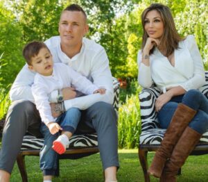 Lukasz Skorupski Family - Wife And Son