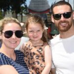 Martin Boyle With His Wife And Daughter