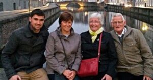 Mat Ryan With His Mother And Grandparents