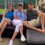 Mat Ryan With His Sister And Mother