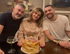 Mateo Kovacic With His Parents - Father And Mother