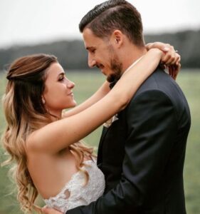 Mathew Leckie With His Wife