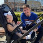 Milos Degenek With His Daughter