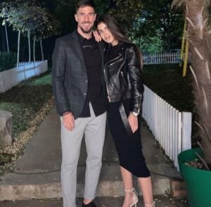 Milos Degenek With His Wife