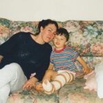 Nicholas D'Agostino Childhood Picture With His Mother