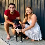 Nicholas D'Agostino With His Girlfriend And Pet