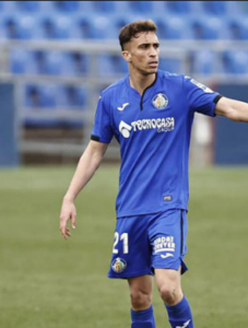 Sofian Chakla playing for Getafe CF