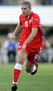 Adel Taarabt playing for Morocco