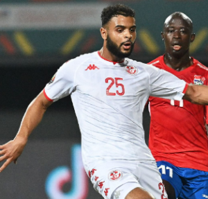 Anis Ben Slimane playing for Tunisia