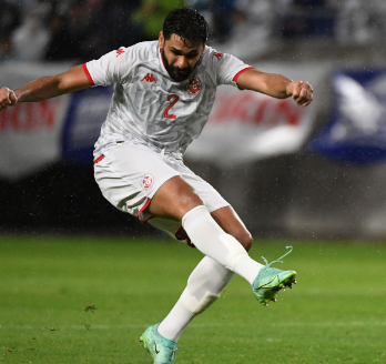 Bilel Ifa playing for Tunisia