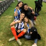 Cesar Montes With His Parents And Wife