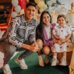 Edson Alvarez With Wife (to be) And Daughter