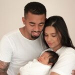 Gabriel Jesus With His Girlfriend And Daughter