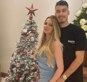 Gabriel Martinelli With His Wife (to be)