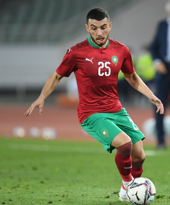 Ilias Chair playing for Morocco