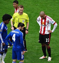 Khazri playing for Sunderland against Chelsea in May 2016