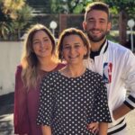 Leo Ortiz With His Mother And Sister