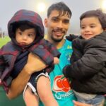 Lucas Paqueta With His Sons