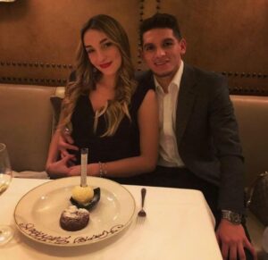 Lucas Torreira With His Girlfriend