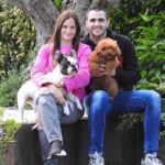 Maxi Gomez With His Wife And Pets