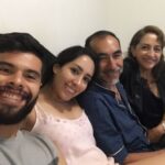 Nestor Araujo With His Wife And Her Parents