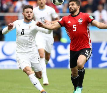 Samy Morsy playing for Egypt