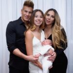 Sebastian Sosa With His Wife, Daughter, And Newborn Baby