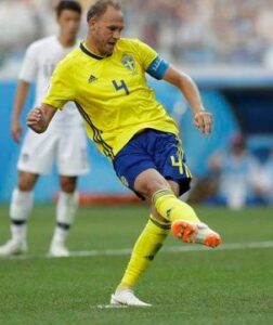 Andreas Granqvist playing for Sweden