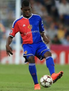 Breel Embolo playing for FC Basel