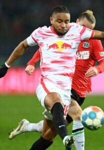 Christopher Nkunku playing for RB Leipzig