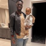 Davinson Sanchez With His Son Salvi