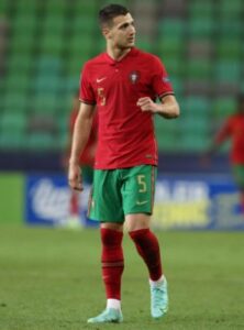 Diogo Dalot playing for Portugal