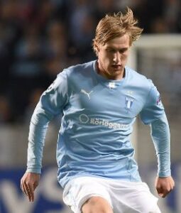 Emil Forsberg playing for Malmö FF