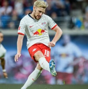 Emil Forsberg playing for RB Leipzig