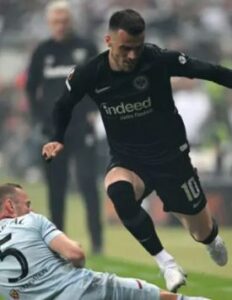 Filip Kostic playing for Eintracht Frankfurt