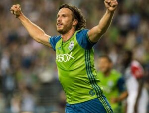 Gustav Svensson playing for Seattle Sounders FC