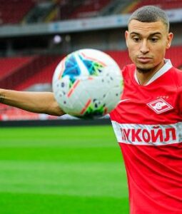 Jordan Larsson playing for Spartak Moscow