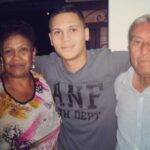 Juan Quintero With His Grandparents