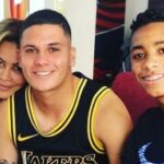 Juan Quintero With His Mother And Brother