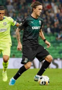 Kristoffer Olsson playing for Krasnodar