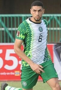 Leon Balogun playing for Nigeria