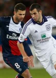 Luka Milivojevic playing for Anderlecht