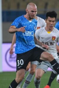 Marcus Danielson playing for Dalian