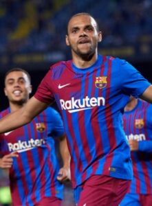 Martin Braithwaite playing for Barcelona