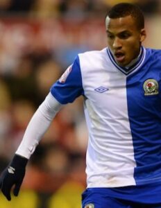 Martin Olsson playing for Blackburn Rovers