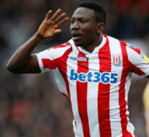 Oghenekaro Etebo playing for Stoke City