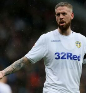 Pontus Jansson playing for Leeds United