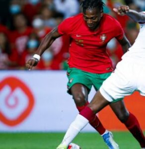 Rafael Leao playing for Portugal